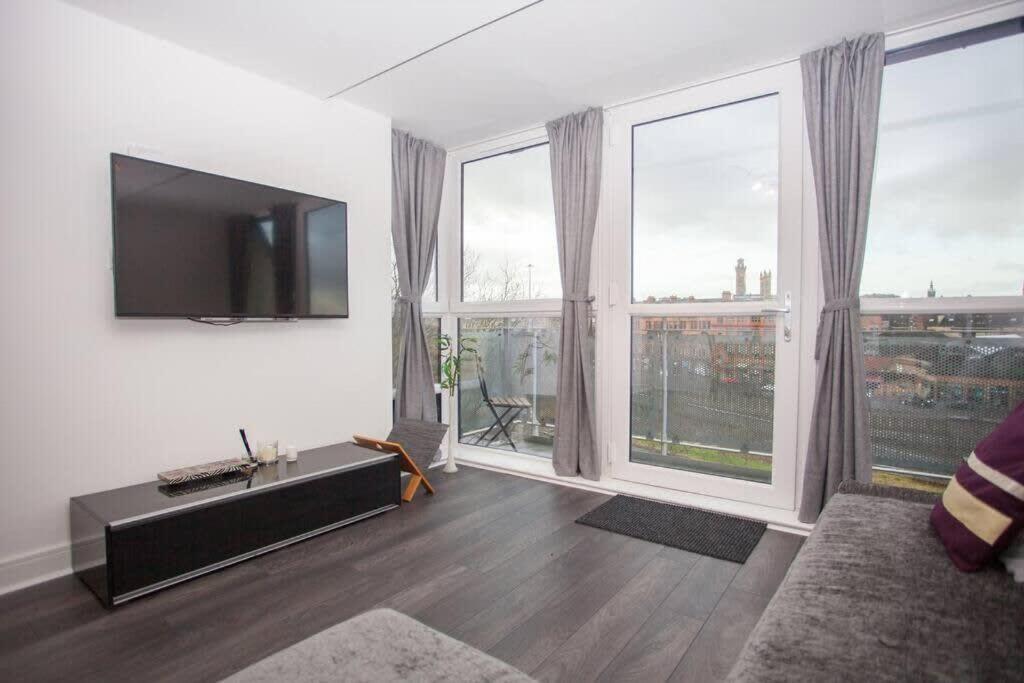 Beautiful Flat With Panoramic Views Over The City Glasgow Exterior foto